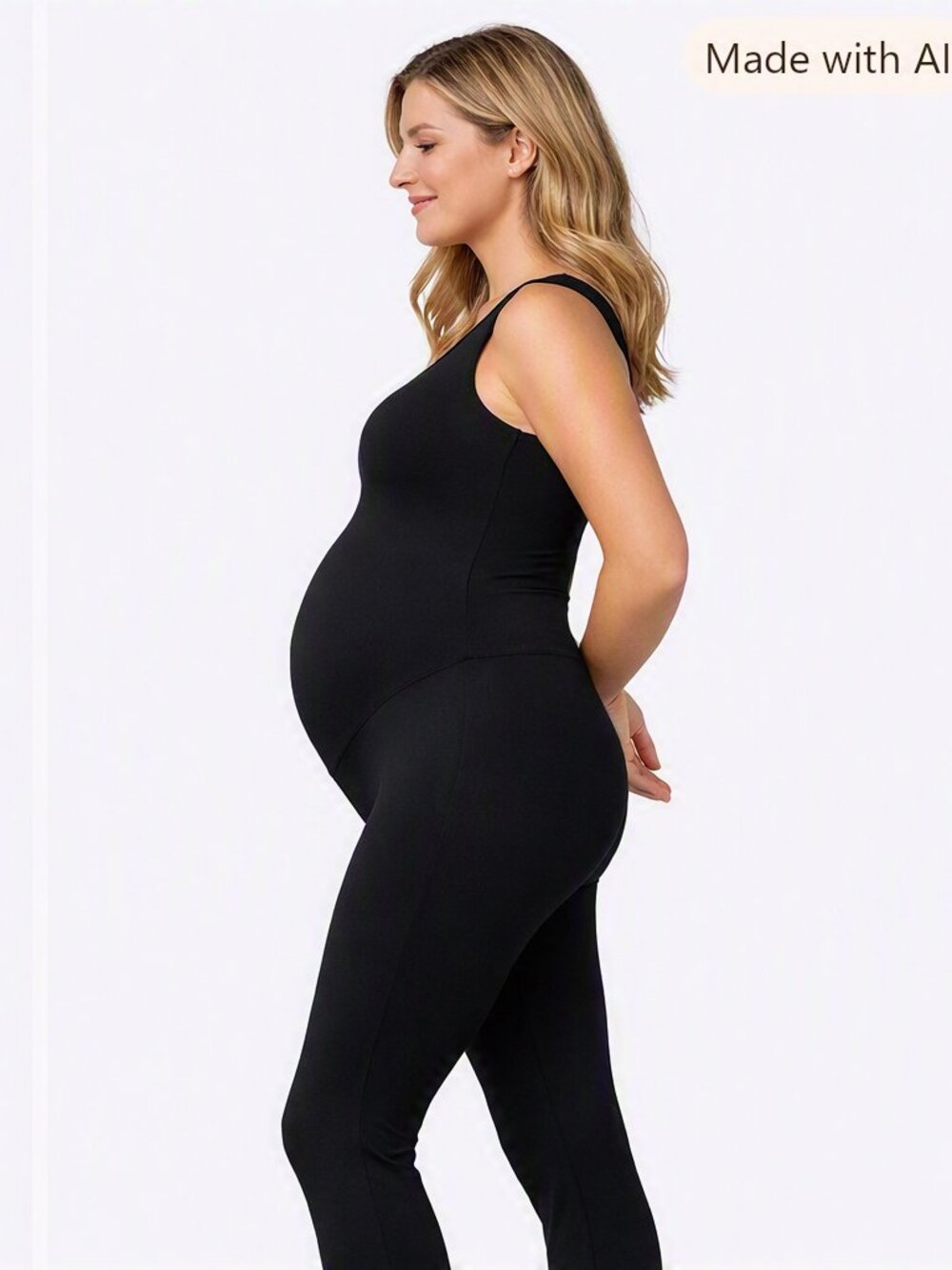 Womens Black Maternity Romper